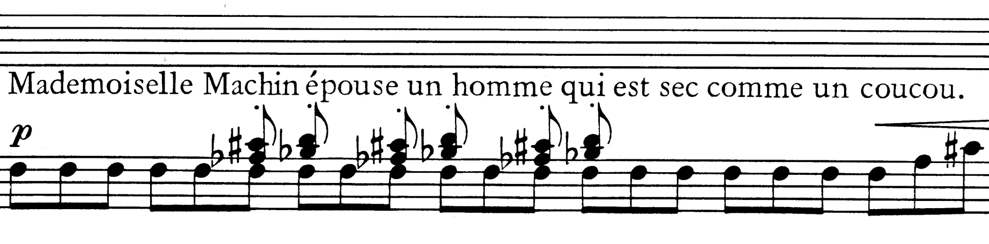 Ms. Thingy is marrying a man who is dry as a cuckoo.